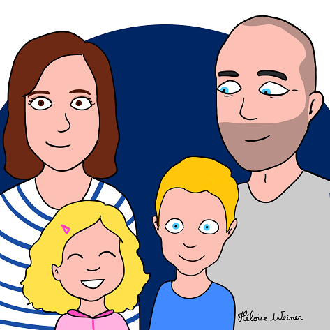 Portrait de famille "têtes"